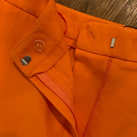 NWT Primark Sz 8 Orange dressy pants wide bottom with slit - Fabulous - Picture 9 of 15